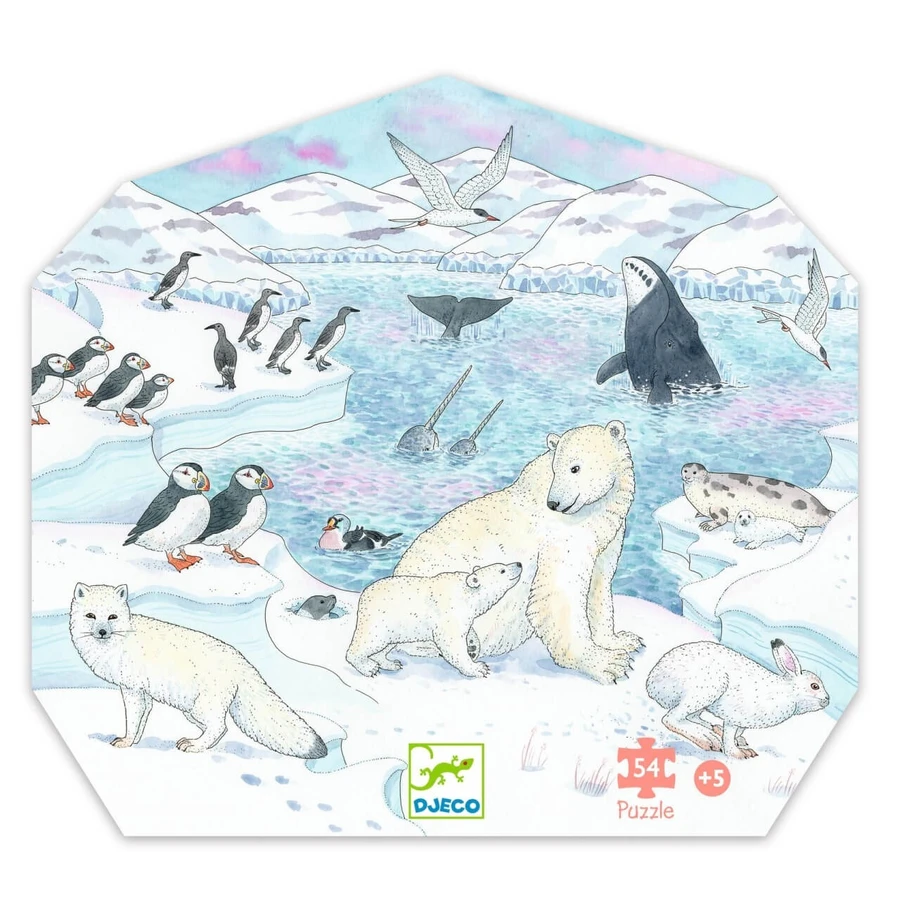 Puzzle Polar Blandete, Djeco