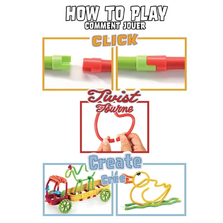 Jeu de construction magnétique Spaghetteez 70 pièces