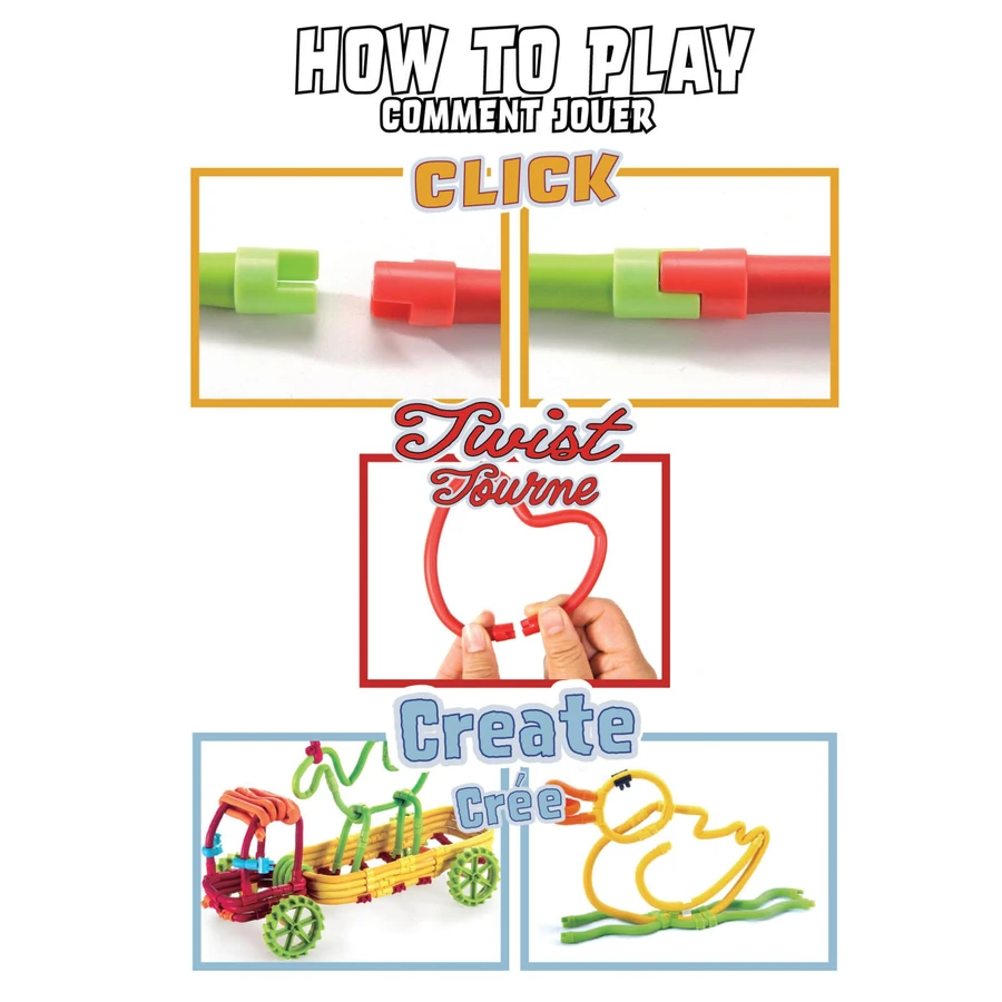 Jeu de construction magnétique Spaghetteez 70 pièces