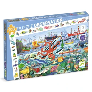 Puzzle d'observation des secrets de la mer, Djeco
