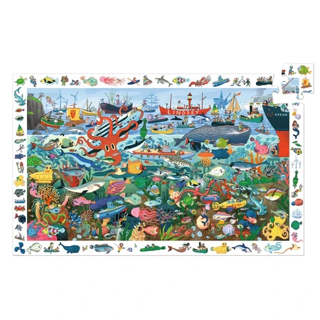 Puzzle d'observation des secrets de la mer, Djeco