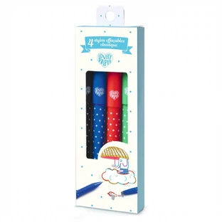 Set de 4 stylos avec gomme, Djeco