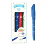 Set de 4 stylos avec gomme, Djeco