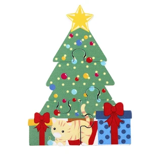 Wooden Christmas tree puzzle, Orange Tree Toys