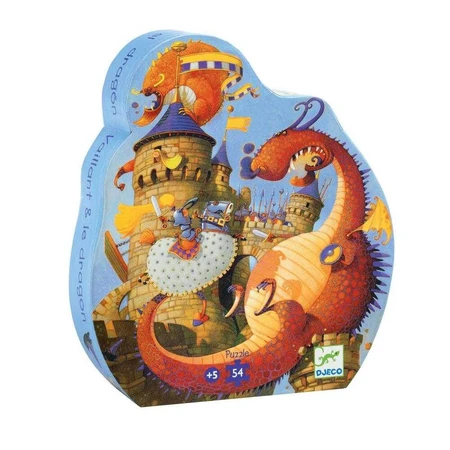 Puzzle Djeco Caballero y Dragón