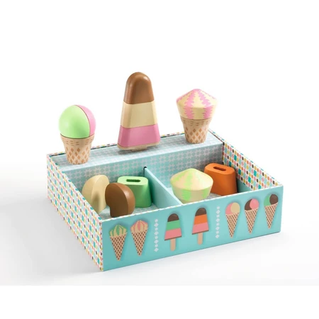 Jeu de rôle en bois Gelateria Lina & Lino, Djeco