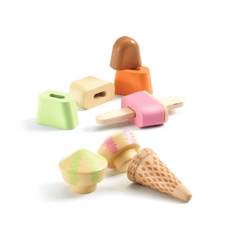 Jeu de rôle en bois Gelateria Lina & Lino, Djeco
