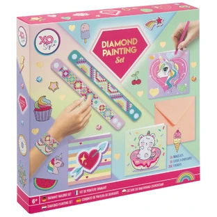 Set créatif DIY, Peinture au diamant, Bracelets et cartes de vœux, Grafix