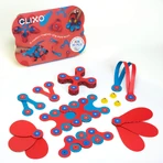 Clixo magnet building set, itsy pack Flamingo-Turquoise 30