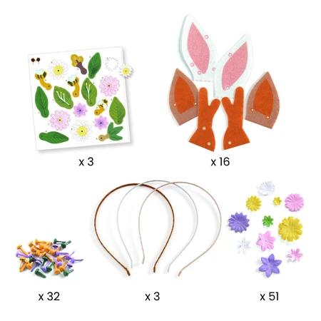 Jeu créatif DIY Flower Coronites, Djeco