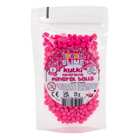 Mineralschleimkugeln, rosa, 25 g