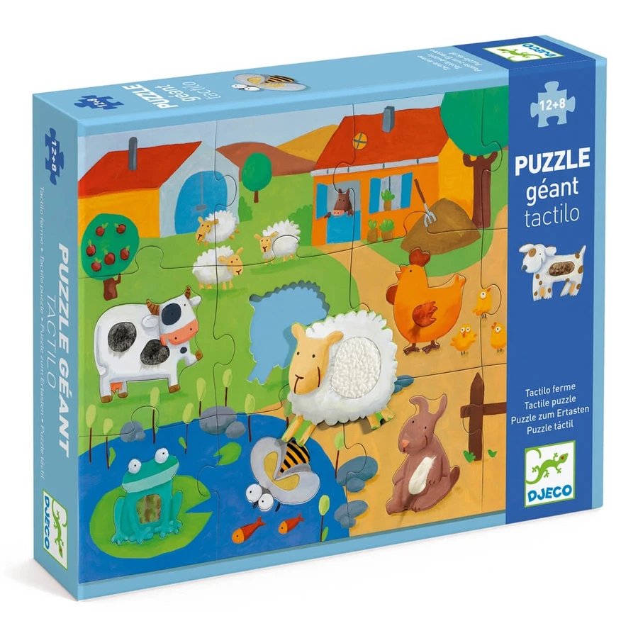 Grote tactiele puzzel Stop, Djeco