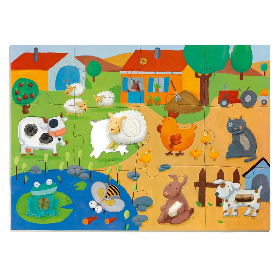 Grote tactiele puzzel Stop, Djeco