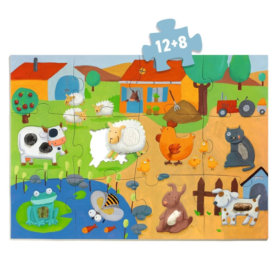 Grote tactiele puzzel Stop, Djeco