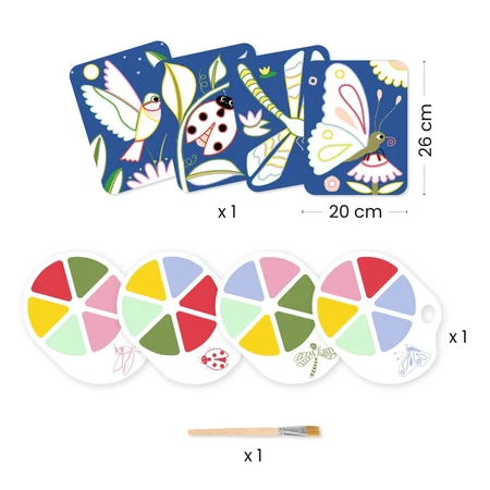 Jeu de peinture créative Papillons et coccinelles, Djeco