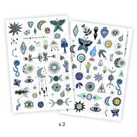 Tatouages de symboles magiques, Djeco
