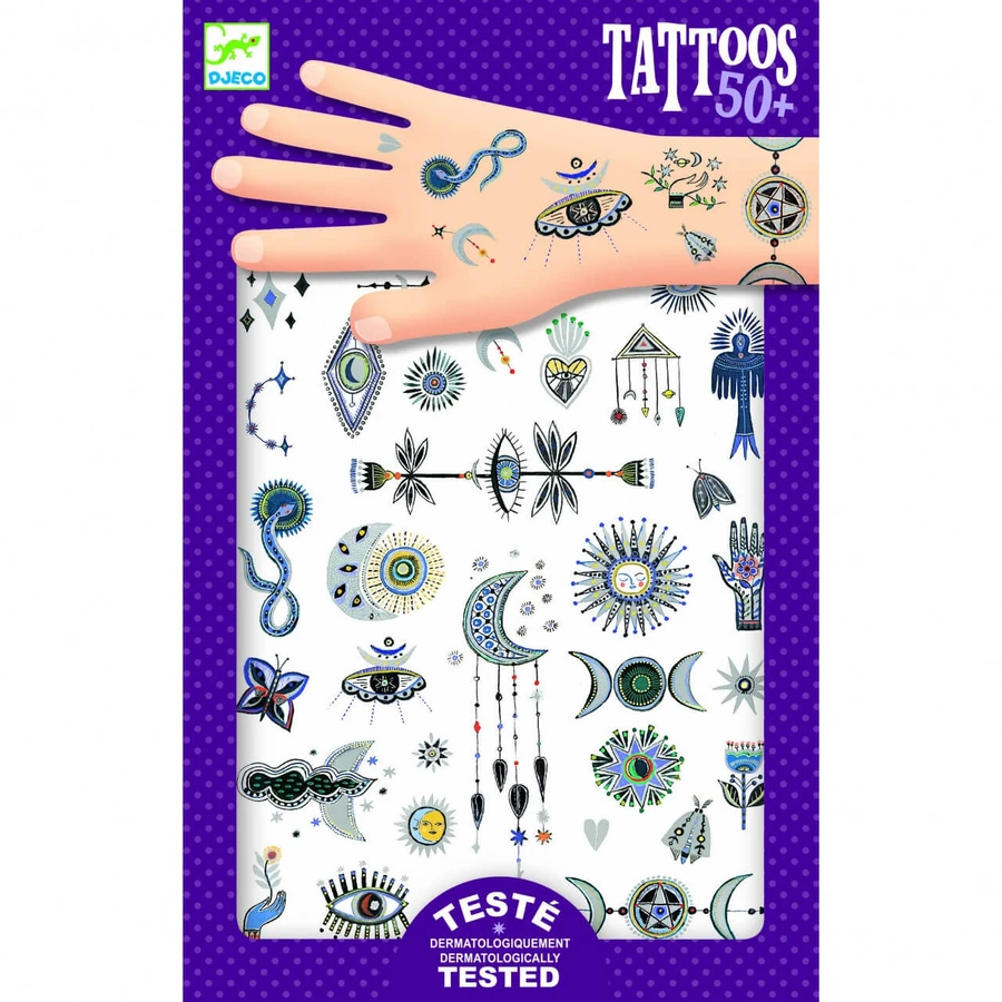 Tatouages de symboles magiques, Djeco