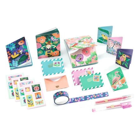 Set de papeterie Marie au design tropical, Djeco