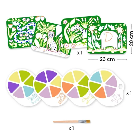 Juego de pintura creativa Wild Animals, Djeco