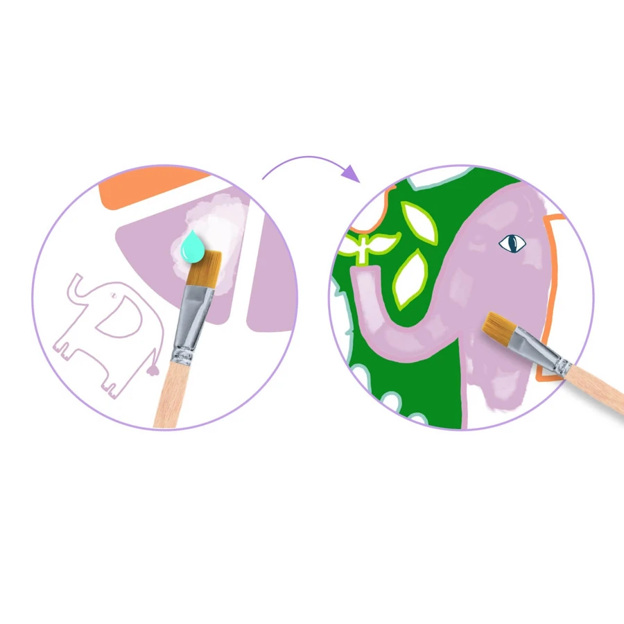 Juego de pintura creativa Wild Animals, Djeco