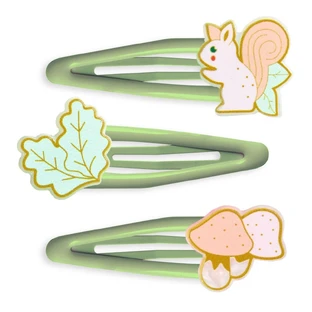 Plume Collection - 3 hair clips Hyacinthe, Djeco