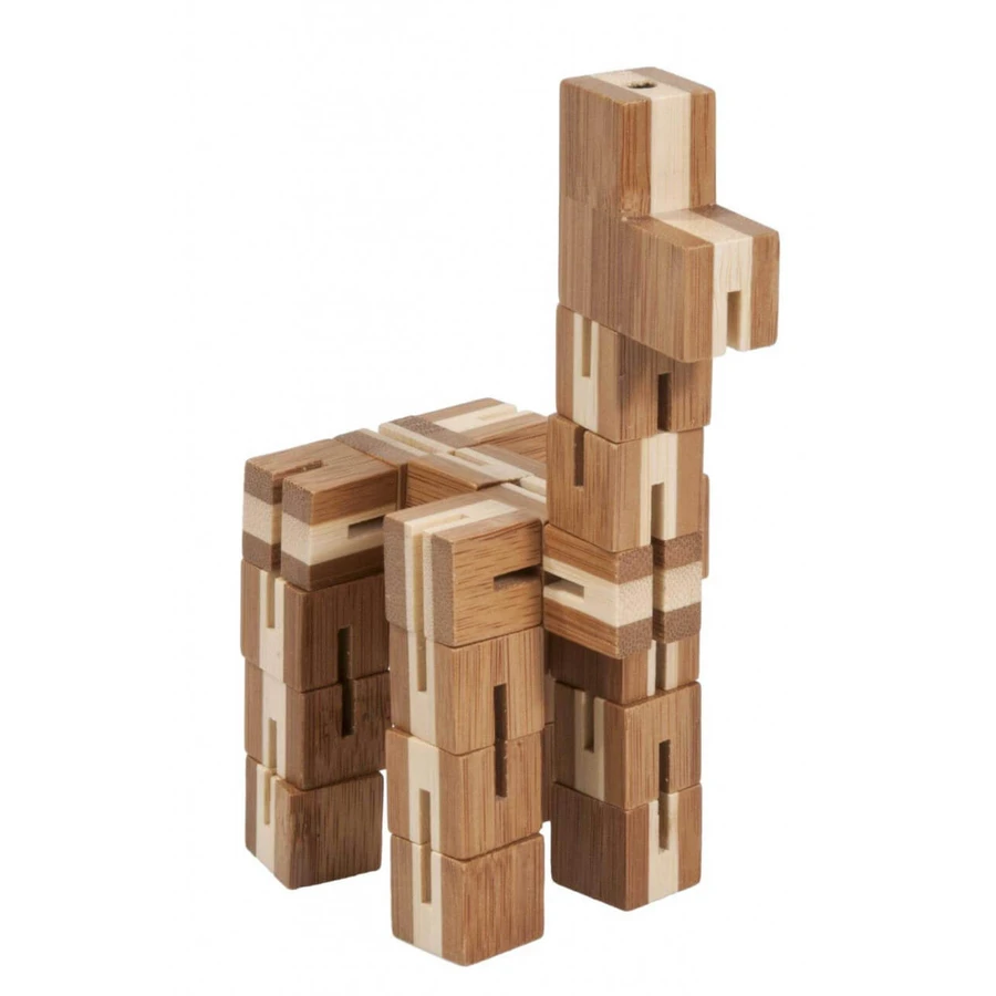 Flexi-cub bamboo 3D logic puzzle game