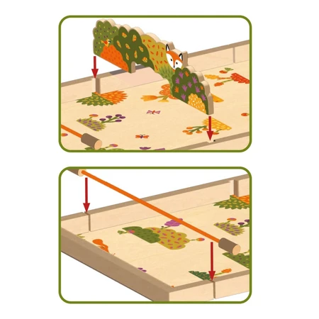 Jeu d'adresse en bois 2 en 1, Djeco