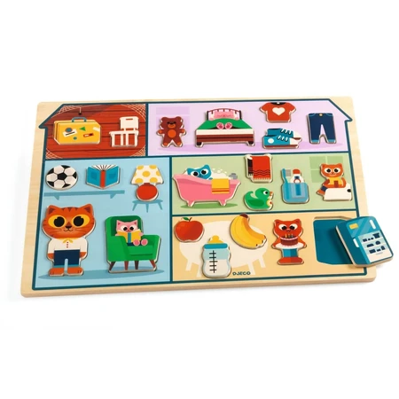 Puzzle en bois Home, Djeco