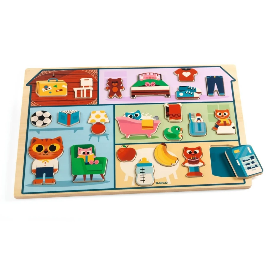Puzzle en bois Home, Djeco