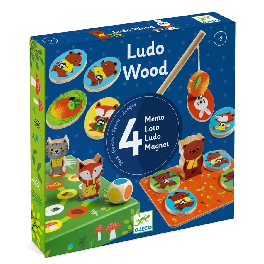 Jeu éducatif LudoWood 4 jeux, Djeco