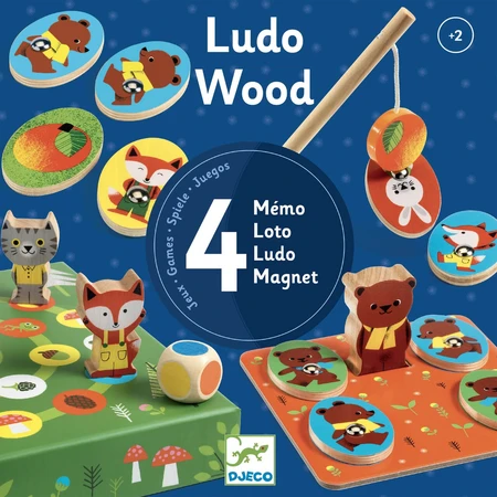 Jeu éducatif LudoWood 4 jeux, Djeco