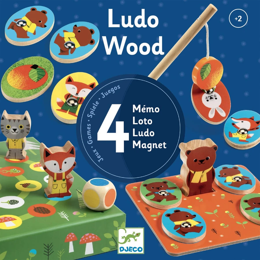 Jeu éducatif LudoWood 4 jeux, Djeco