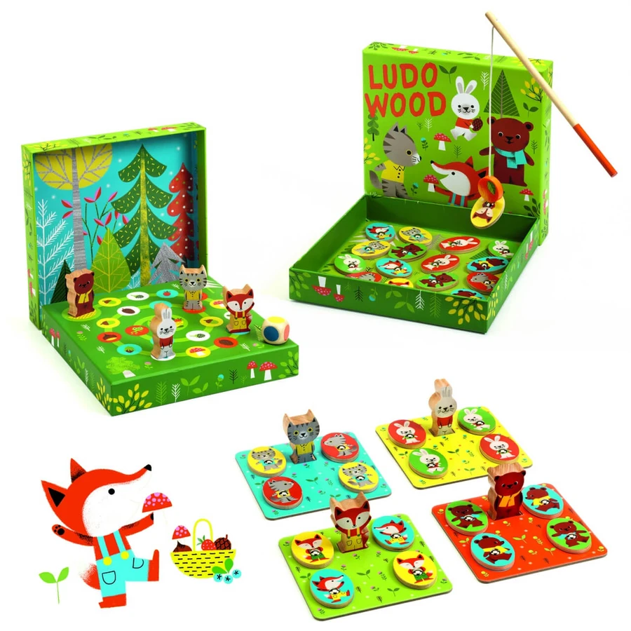 Jeu éducatif LudoWood 4 jeux, Djeco