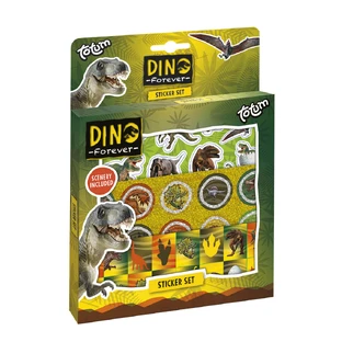 Juego de pegatinas de dinosaurios