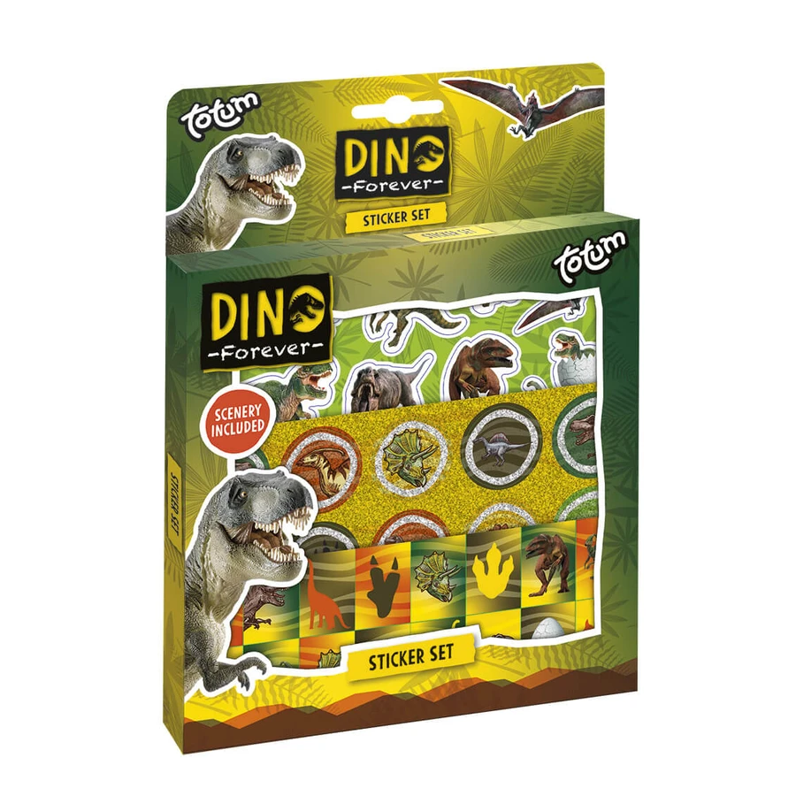 Juego de pegatinas de dinosaurios