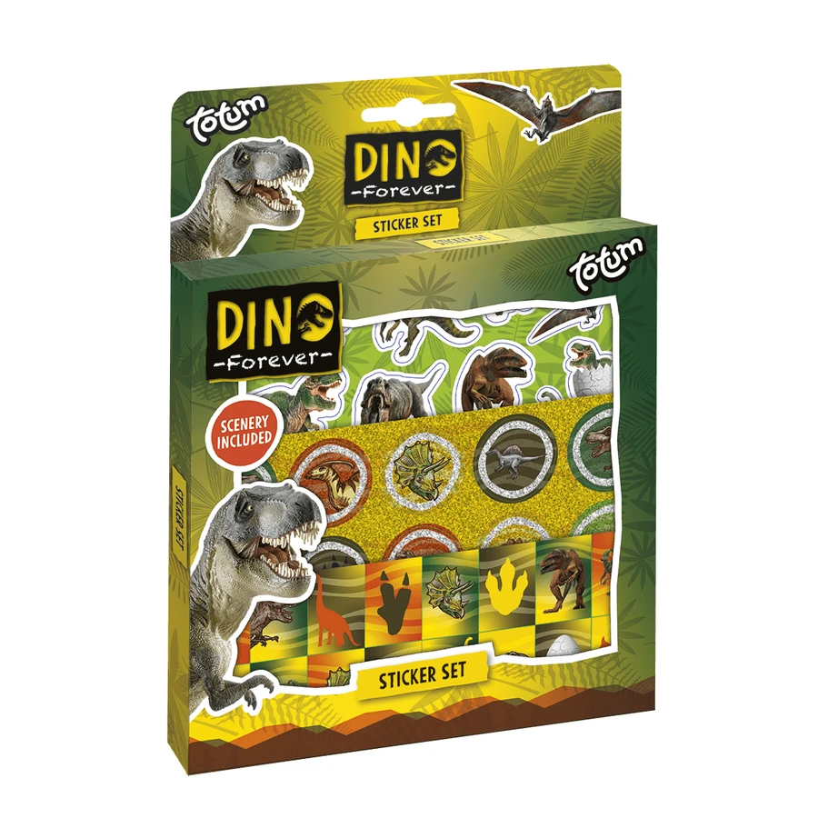 Juego de pegatinas de dinosaurios