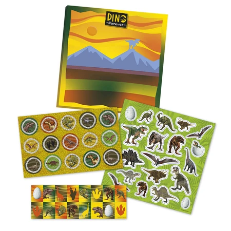 Juego de pegatinas de dinosaurios