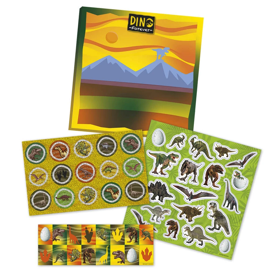 Juego de pegatinas de dinosaurios