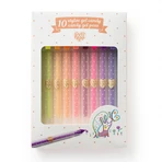 Set van 10 gelpennen in pastel- en neonkleuren, Djeco
