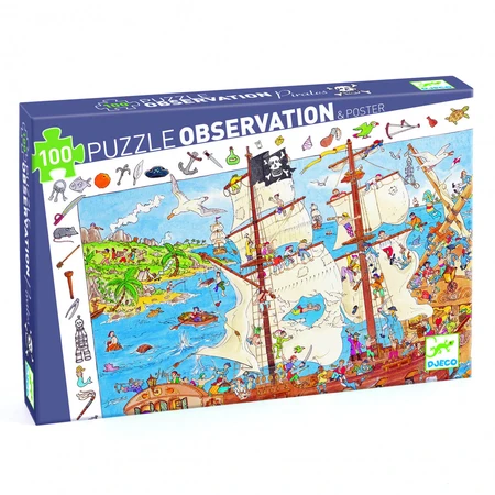 Puzzle de observación Djeco Piratas