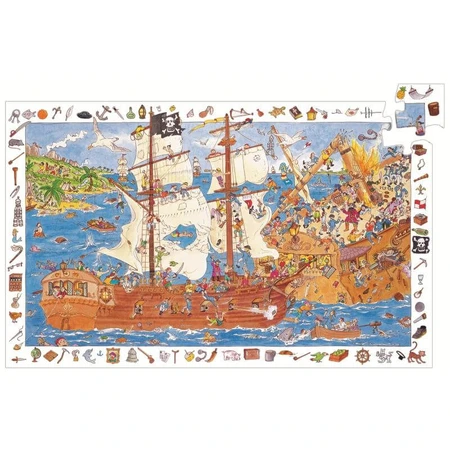 Puzzle de observación Djeco Piratas