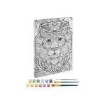 Kreativ-Set, Malen nach Zahlen, Canvas Lion, Grafix