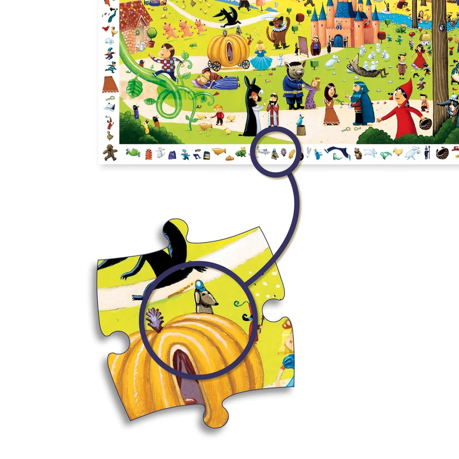 Djeco observation puzzle, Famous stories