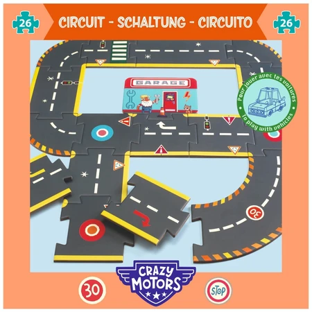 Puzzle Giant racing circuit, Djeco