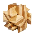 Logic game IQ wooden bamboo IQ Angular Knot
