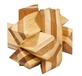 Logic game IQ wooden bamboo IQ Angular Knot