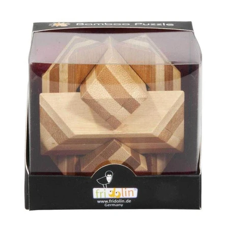Logic game IQ wooden bamboo IQ Angular Knot