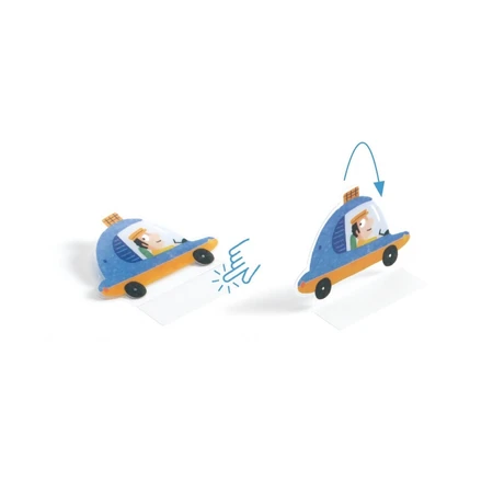 Creative set of reusable stickers Cars, Djeco