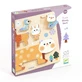 Wooden jigsaw puzzle cute animals, Djeco