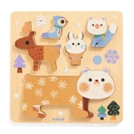 Houten puzzel schattige dieren, Djeco